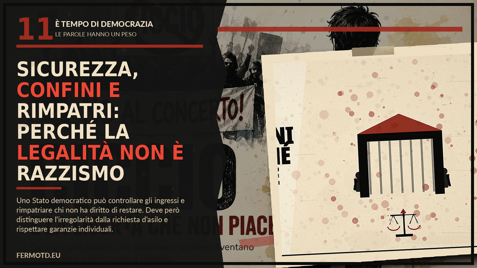 La legalità non è razzismo