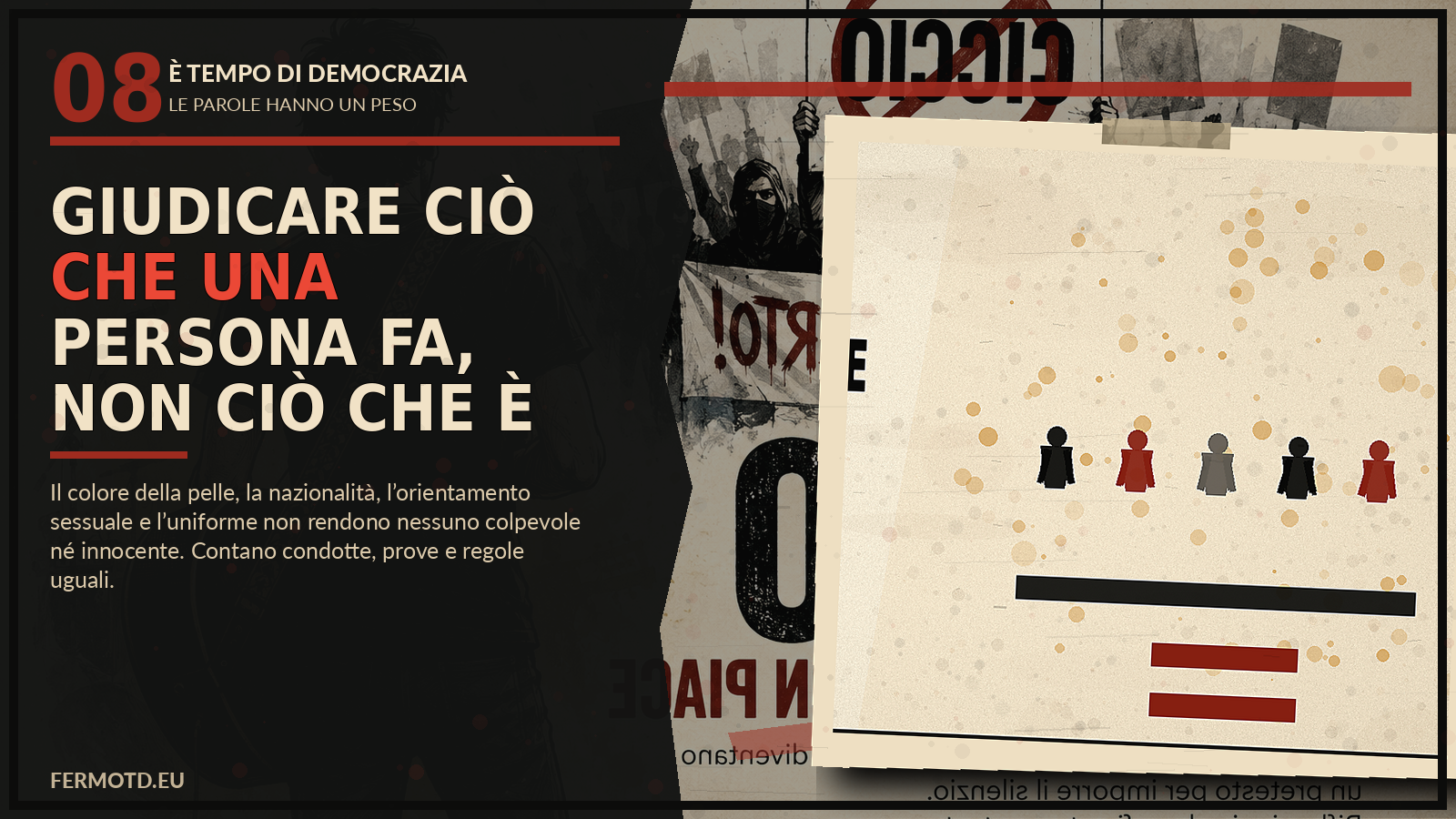 NON GIUDICARE! FERMO!